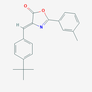 molecular formula C21H21NO2 B401581 4-(4-tert-Butyl-benzylidene)-2-m-tolyl-4H-oxazol-5-one 
