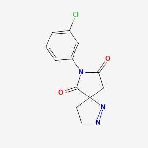 7-(3-chlorophenyl)-1,2,7-triazaspiro[4.4]non-1-ene-6,8-dione