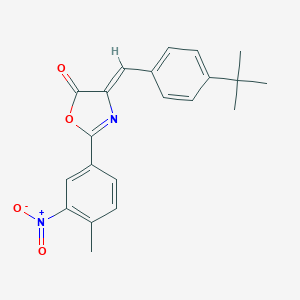 molecular formula C21H20N2O4 B401582 4-(4-tert-Butyl-benzylidene)-2-(4-methyl-3-nitro-phenyl)-4H-oxazol-5-one 