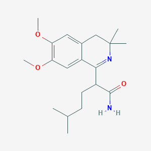 molecular formula C20H30N2O3 B4015828 2-(6,7-dimethoxy-3,3-dimethyl-3,4-dihydro-1-isoquinolinyl)-5-methylhexanamide 