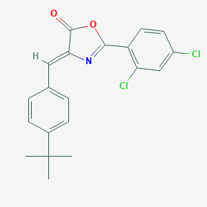 molecular formula C20H17Cl2NO2 B401584 4-(4-tert-Butyl-benzylidene)-2-(2,4-dichloro-phenyl)-4H-oxazol-5-one 