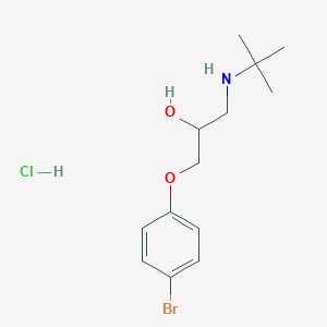 molecular formula C13H21BrClNO2 B4015903 1-(4-bromophenoxy)-3-(tert-butylamino)-2-propanol hydrochloride 