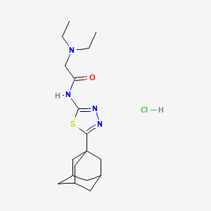 molecular formula C18H29ClN4OS B4015922 N~1~-[5-(1-adamantyl)-1,3,4-thiadiazol-2-yl]-N~2~,N~2~-diethylglycinamide hydrochloride 