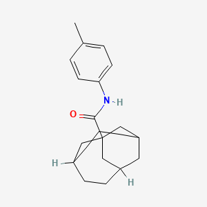 molecular formula C19H25NO B4015935 N-(4-methylphenyl)tricyclo[4.3.1.1~3,8~]undecane-1-carboxamide 