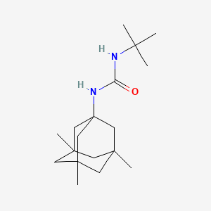 molecular formula C18H32N2O B4015972 N-(tert-butyl)-N'-(3,5,7-trimethyl-1-adamantyl)urea 