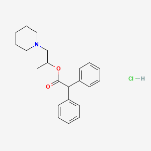 molecular formula C22H28ClNO2 B4015986 1-methyl-2-(1-piperidinyl)ethyl diphenylacetate hydrochloride 