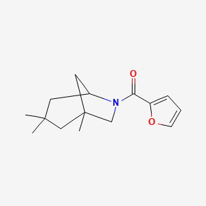 molecular formula C15H21NO2 B4016023 6-(2-furoyl)-1,3,3-trimethyl-6-azabicyclo[3.2.1]octane 