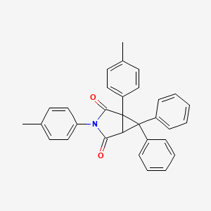 molecular formula C31H25NO2 B4016034 1,3-bis(4-methylphenyl)-6,6-diphenyl-3-azabicyclo[3.1.0]hexane-2,4-dione 