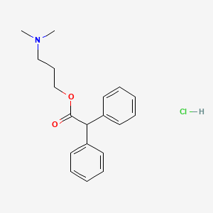molecular formula C19H24ClNO2 B4016068 3-(dimethylamino)propyl diphenylacetate hydrochloride 