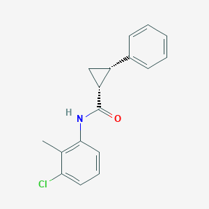 molecular formula C17H16ClNO B401613 N-(3-chloro-2-methylphenyl)-2-phenylcyclopropanecarboxamide 