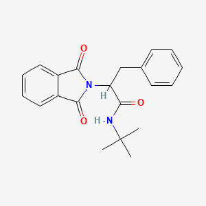 molecular formula C21H22N2O3 B4016131 N-(tert-butyl)-2-(1,3-dioxo-1,3-dihydro-2H-isoindol-2-yl)-3-phenylpropanamide 