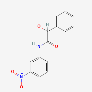 molecular formula C15H14N2O4 B4016180 2-methoxy-N-(3-nitrophenyl)-2-phenylacetamide 