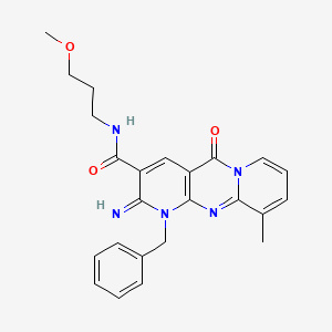 1-benzyl-2-imino-N-(3-methoxypropyl)-10-methyl-5-oxo-1,5-dihydro-2H-dipyrido[1,2-a:2',3'-d]pyrimidine-3-carboxamide
