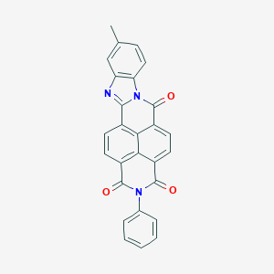 molecular formula C27H15N3O3 B401622 10-methyl-2-phenylbenzimidazo[2,1-b]benzo[lmn][3,8]phenanthroline-1,3,6(2H)-trione 