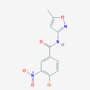 molecular formula C11H8BrN3O4 B401623 4-bromo-3-nitro-N-(5-methyl-3-isoxazolyl)benzamide CAS No. 313260-00-3