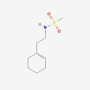 molecular formula C9H17NO2S B4016273 N-[2-(1-cyclohexen-1-yl)ethyl]methanesulfonamide 