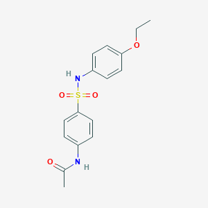 molecular formula C16H18N2O4S B401630 N-(4-{[(4-ethoxyphenyl)amino]sulfonyl}phenyl)acetamide CAS No. 19837-90-2