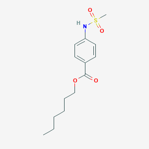 molecular formula C14H21NO4S B401631 Hexyl 4-[(methylsulfonyl)amino]benzoate 