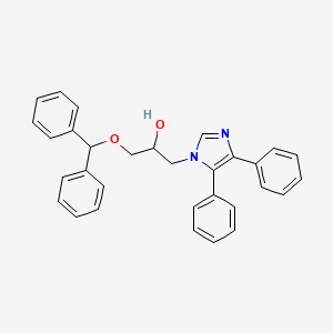 molecular formula C31H28N2O2 B4016376 1-(4,5-diphenyl-1H-imidazol-1-yl)-3-(diphenylmethoxy)-2-propanol 