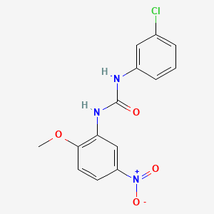 molecular formula C14H12ClN3O4 B4016380 N-(3-chlorophenyl)-N'-(2-methoxy-5-nitrophenyl)urea 