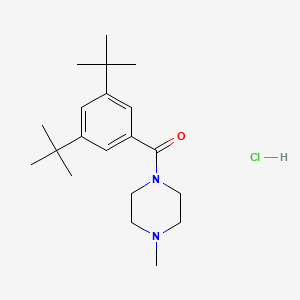 molecular formula C20H33ClN2O B4016390 1-(3,5-di-tert-butylbenzoyl)-4-methylpiperazine hydrochloride 