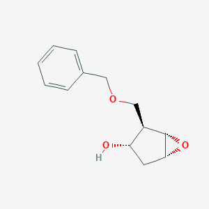 molecular formula C13H16O3 B040164 (1S,2R,3S,5R)-2-(Benzyloxymethyl)-6-oxabicyclo[3.1.0]hexan-3-ol CAS No. 117641-39-1