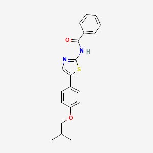 molecular formula C20H20N2O2S B4016435 N-[5-(4-isobutoxyphenyl)-1,3-thiazol-2-yl]benzamide 