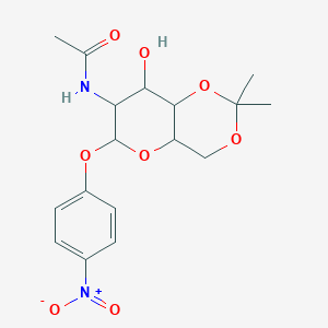 4-nitrophenyl 2-(acetylamino)-2-deoxy-4,6-O-(1-methylethylidene)hexopyranoside