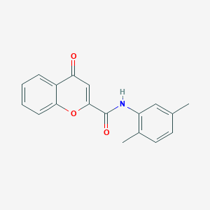 molecular formula C18H15NO3 B4016499 N-(2,5-dimethylphenyl)-4-oxo-4H-chromene-2-carboxamide 