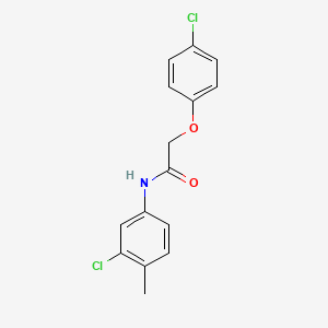 molecular formula C15H13Cl2NO2 B4016530 N-(3-chloro-4-methylphenyl)-2-(4-chlorophenoxy)acetamide 