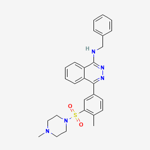 molecular formula C27H29N5O2S B4016539 N-benzyl-4-{4-methyl-3-[(4-methyl-1-piperazinyl)sulfonyl]phenyl}-1-phthalazinamine 