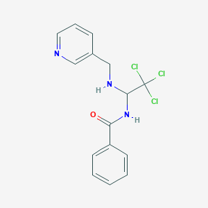 N-{2,2,2-trichloro-1-[(pyridin-3-ylmethyl)amino]ethyl}benzamide
