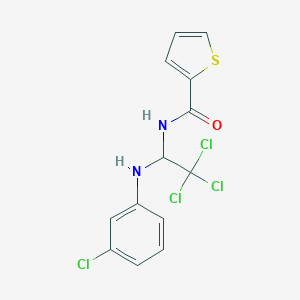 N-[2,2,2-trichloro-1-(3-chloroanilino)ethyl]-2-thiophenecarboxamide
