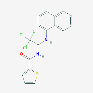 molecular formula C17H13Cl3N2OS B401664 N-[2,2,2-trichloro-1-(naphthalen-1-ylamino)ethyl]thiophene-2-carboxamide 
