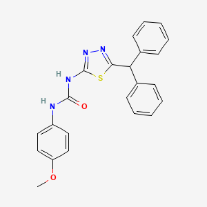 N-[5-(diphenylmethyl)-1,3,4-thiadiazol-2-yl]-N'-(4-methoxyphenyl)urea