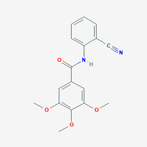 B401670 N-(2-cyanophenyl)-3,4,5-trimethoxybenzamide CAS No. 356529-25-4