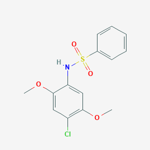 N-(4-chloro-2,5-dimethoxyphenyl)benzenesulfonamide