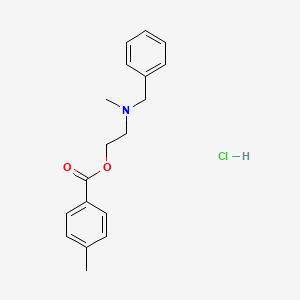 molecular formula C18H22ClNO2 B4016898 2-[benzyl(methyl)amino]ethyl 4-methylbenzoate hydrochloride 