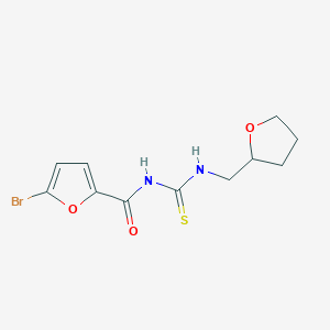molecular formula C11H13BrN2O3S B4016924 5-bromo-N-{[(tetrahydro-2-furanylmethyl)amino]carbonothioyl}-2-furamide 