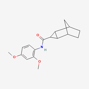 molecular formula C17H21NO3 B4016945 N-(2,4-dimethoxyphenyl)tricyclo[3.2.1.0~2,4~]octane-3-carboxamide 
