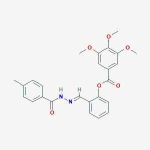 3,4,5-Trimethoxy-benzoic acid 2-[(4-methyl-benzoyl)-hydrazonomethyl]-phenyl ester