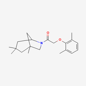 molecular formula C20H29NO2 B4017023 6-[(2,6-dimethylphenoxy)acetyl]-1,3,3-trimethyl-6-azabicyclo[3.2.1]octane 
