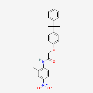 molecular formula C24H24N2O4 B4017030 N-(2-methyl-4-nitrophenyl)-2-[4-(1-methyl-1-phenylethyl)phenoxy]acetamide 
