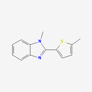 molecular formula C13H12N2S B4017086 1-methyl-2-(5-methyl-2-thienyl)-1H-benzimidazole 