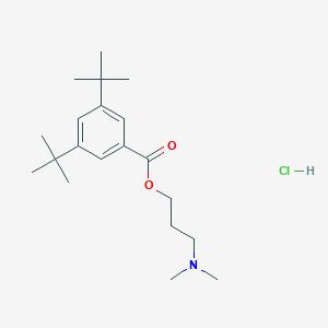 molecular formula C20H34ClNO2 B4017133 3-(dimethylamino)propyl 3,5-di-tert-butylbenzoate hydrochloride 