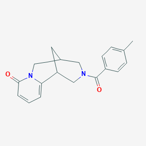 molecular formula C19H20N2O2 B4017144 11-(4-methylbenzoyl)-7,11-diazatricyclo[7.3.1.0~2,7~]trideca-2,4-dien-6-one 
