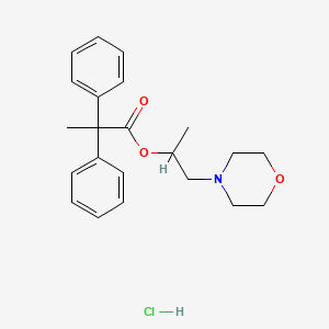 molecular formula C22H28ClNO3 B4017223 1-methyl-2-(4-morpholinyl)ethyl 2,2-diphenylpropanoate hydrochloride 