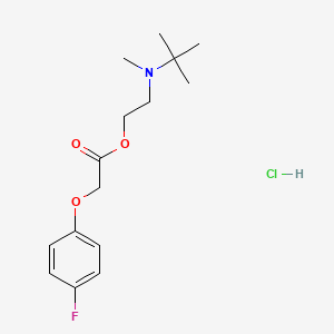 molecular formula C15H23ClFNO3 B4017247 2-[叔丁基(甲基)氨基]乙基 (4-氟苯氧基)乙酸盐酸盐 