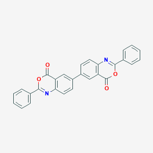 molecular formula C28H16N2O4 B401726 6-(4-Oxo-2-phenyl-3,1-benzoxazin-6-yl)-2-phenyl-3,1-benzoxazin-4-one CAS No. 14925-73-6