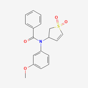 N-(1,1-dioxido-2,3-dihydro-3-thienyl)-N-(3-methoxyphenyl)benzamide